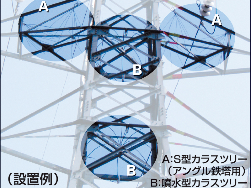 カラスツリー （吊り下げ型鳥害防止器具）