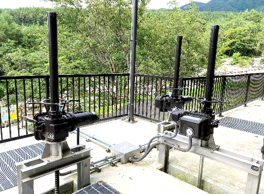 小水力発電所向け水門