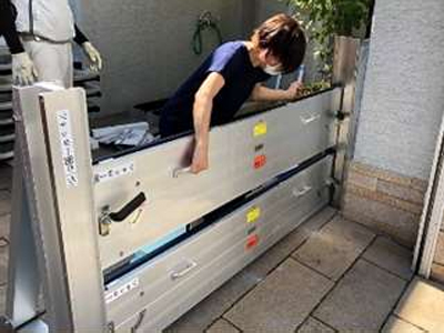 軽量アルミ止水板(脱着式)
